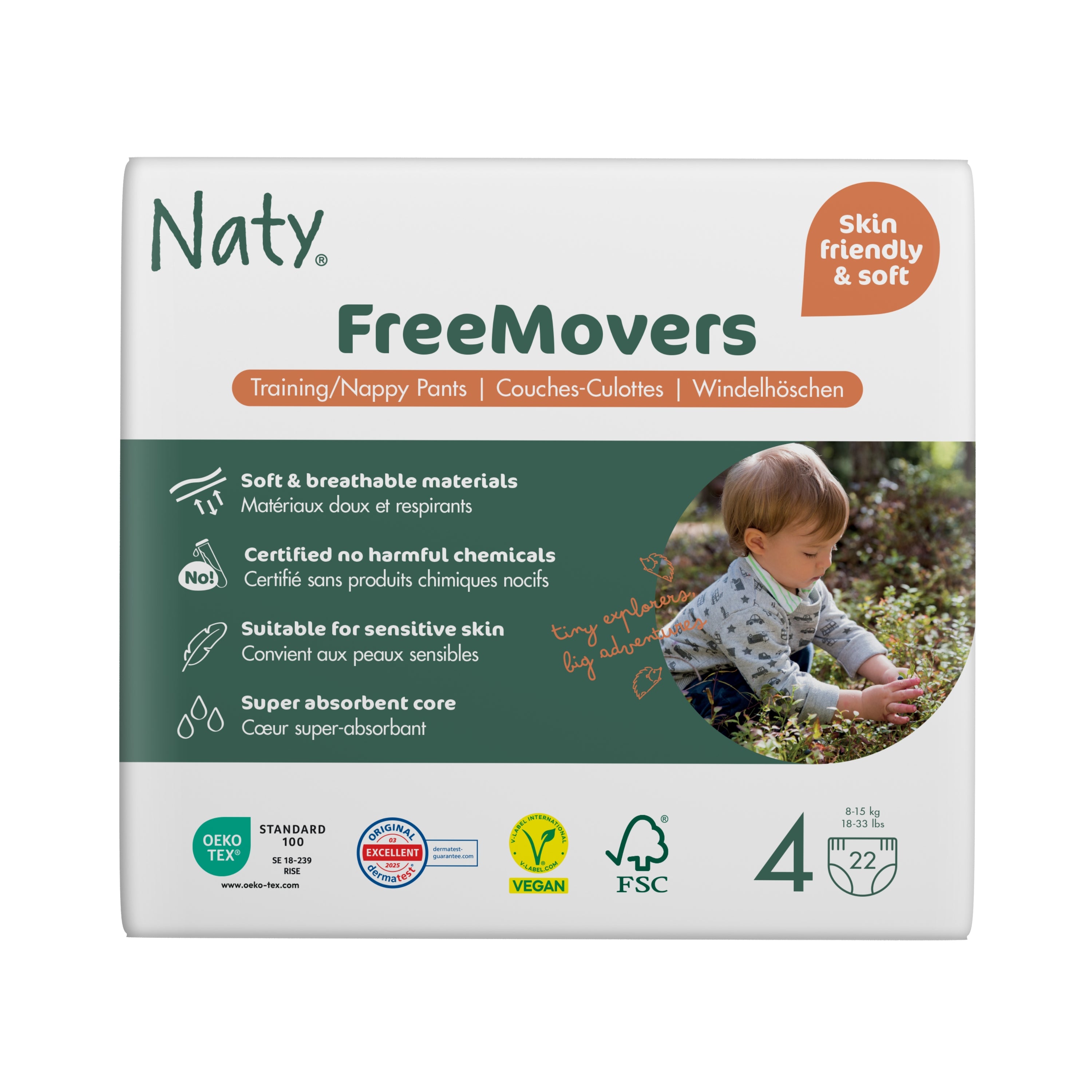 Pelene Freemovers gaćice veličina 4 (8-15kg)