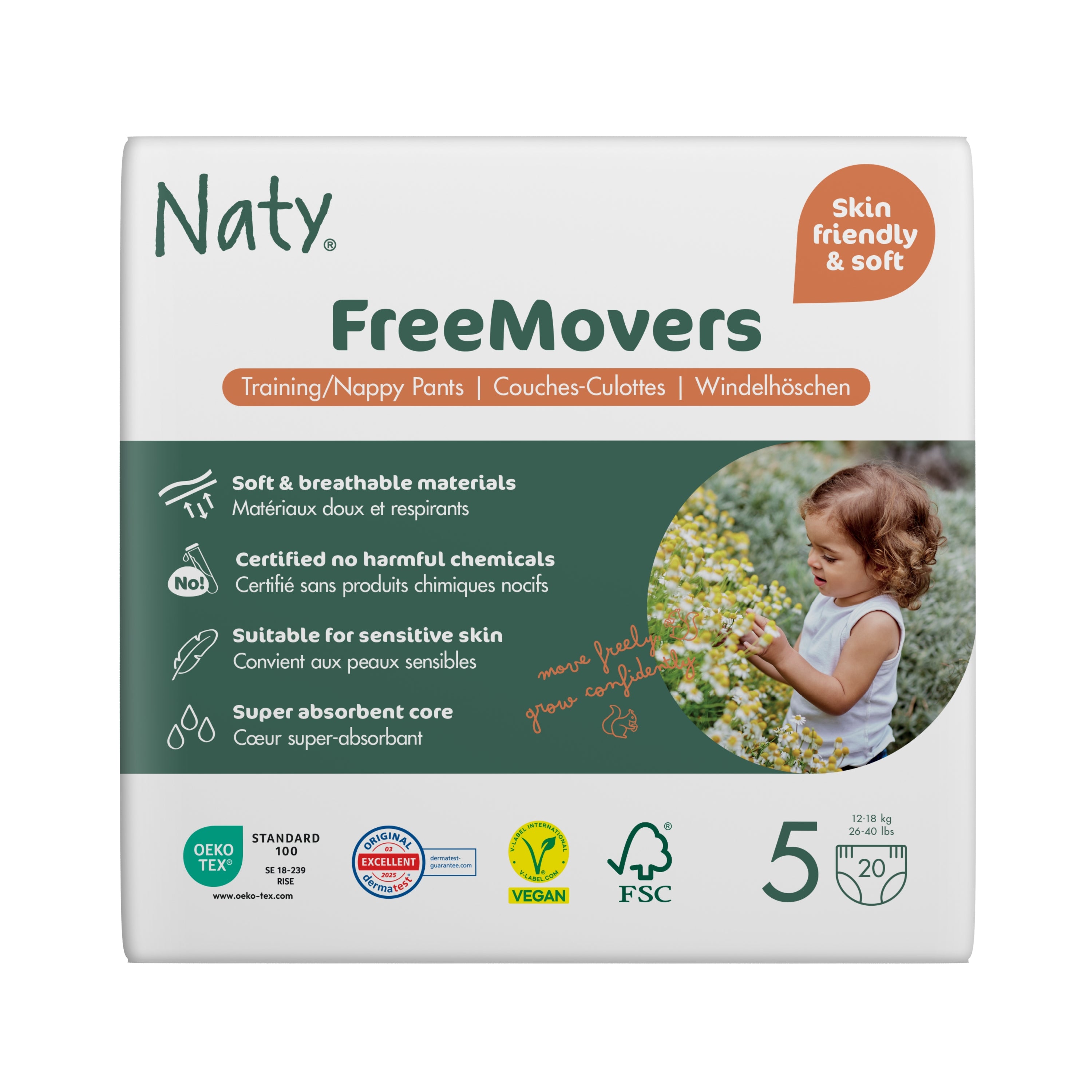 Pelene Freemovers gaćice veličina 5 (12-18kg)